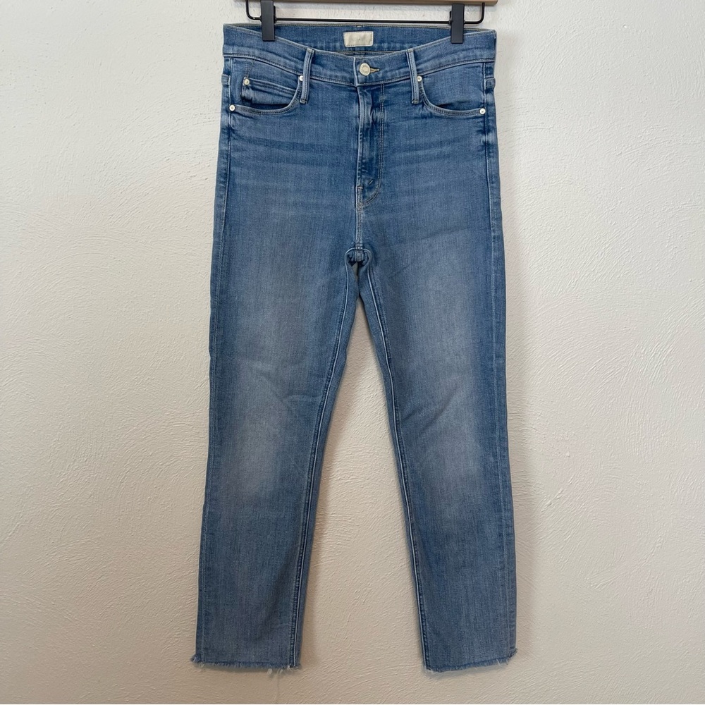 MOTHER The Mid Rise Dazzler Crop Fray